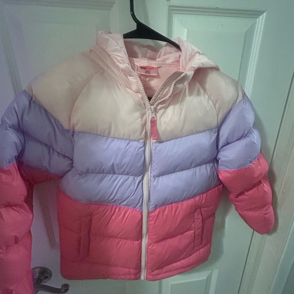 32 Degrees Pink and Purple Kids Puffer Jacket